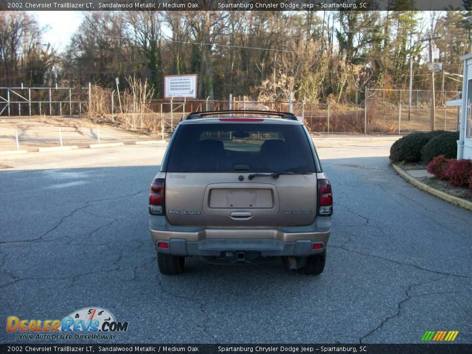 2002 Chevrolet TrailBlazer LT Sandalwood Metallic / Medium Oak Photo #3