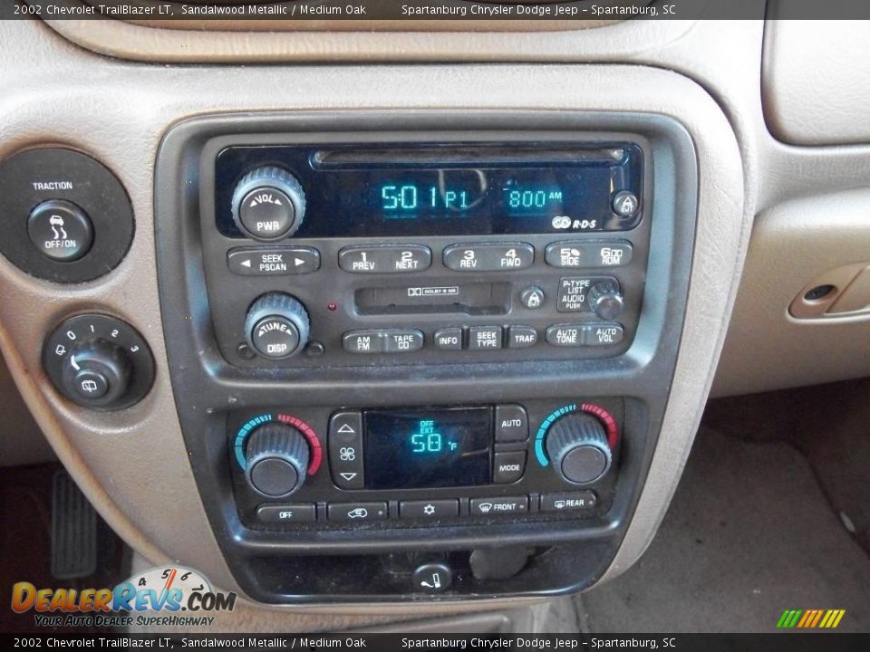 2002 Chevrolet TrailBlazer LT Sandalwood Metallic / Medium Oak Photo #5