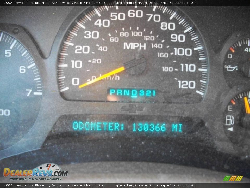 2002 Chevrolet TrailBlazer LT Sandalwood Metallic / Medium Oak Photo #6