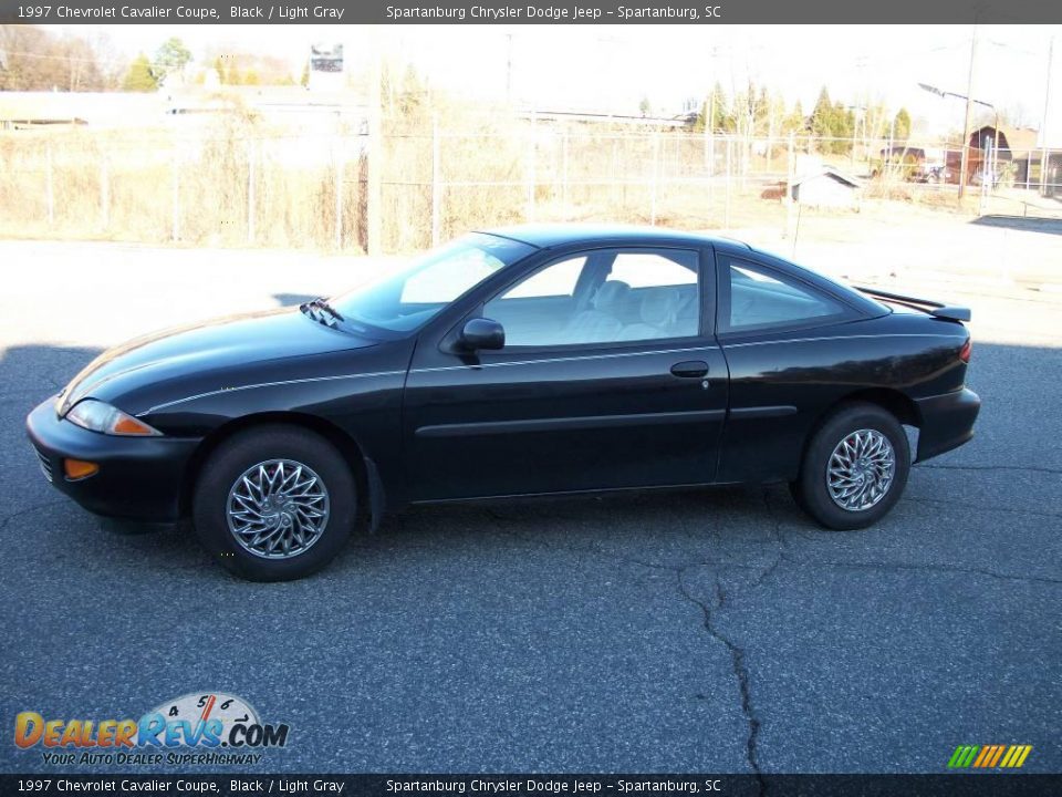 1997 Chevrolet Cavalier Coupe Black / Light Gray Photo #1
