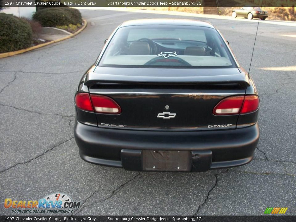 1997 Chevrolet Cavalier Coupe Black / Light Gray Photo #3