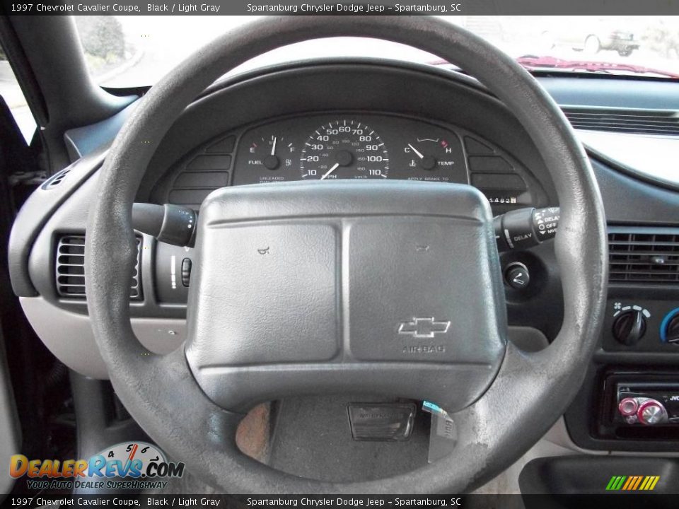 1997 Chevrolet Cavalier Coupe Black / Light Gray Photo #4