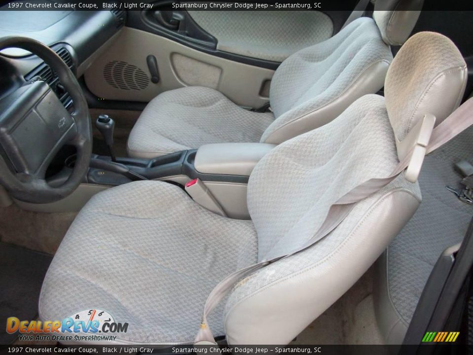 1997 Chevrolet Cavalier Coupe Black / Light Gray Photo #5