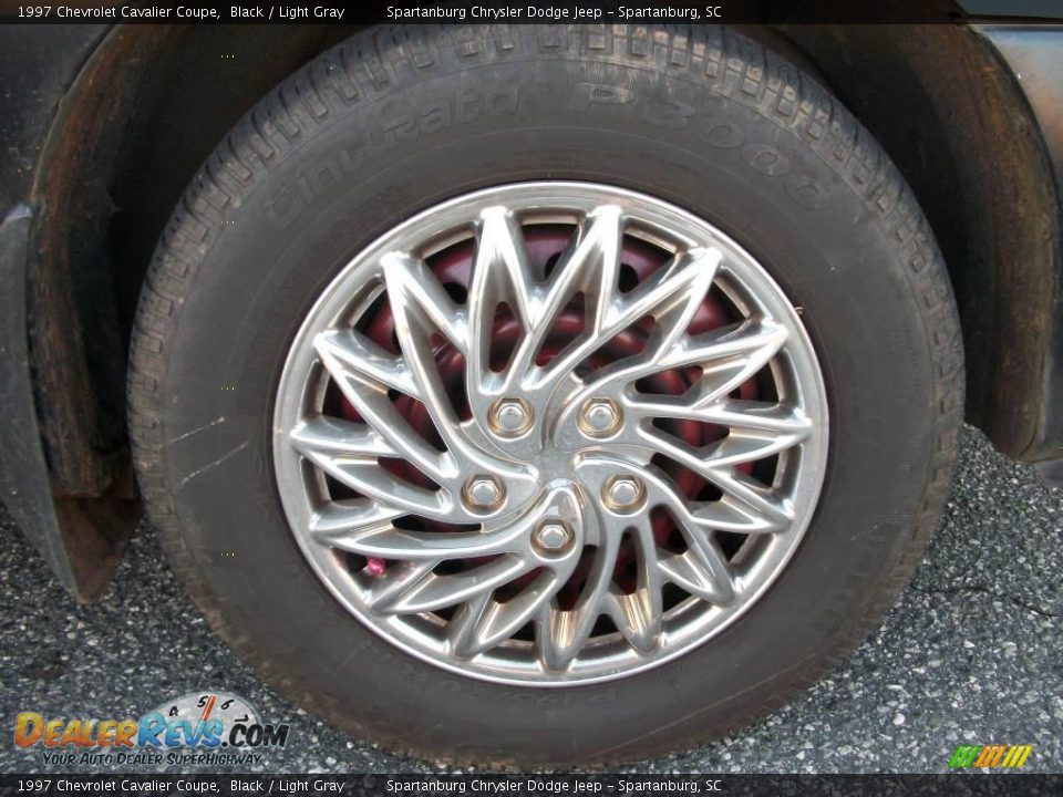 1997 Chevrolet Cavalier Coupe Black / Light Gray Photo #8
