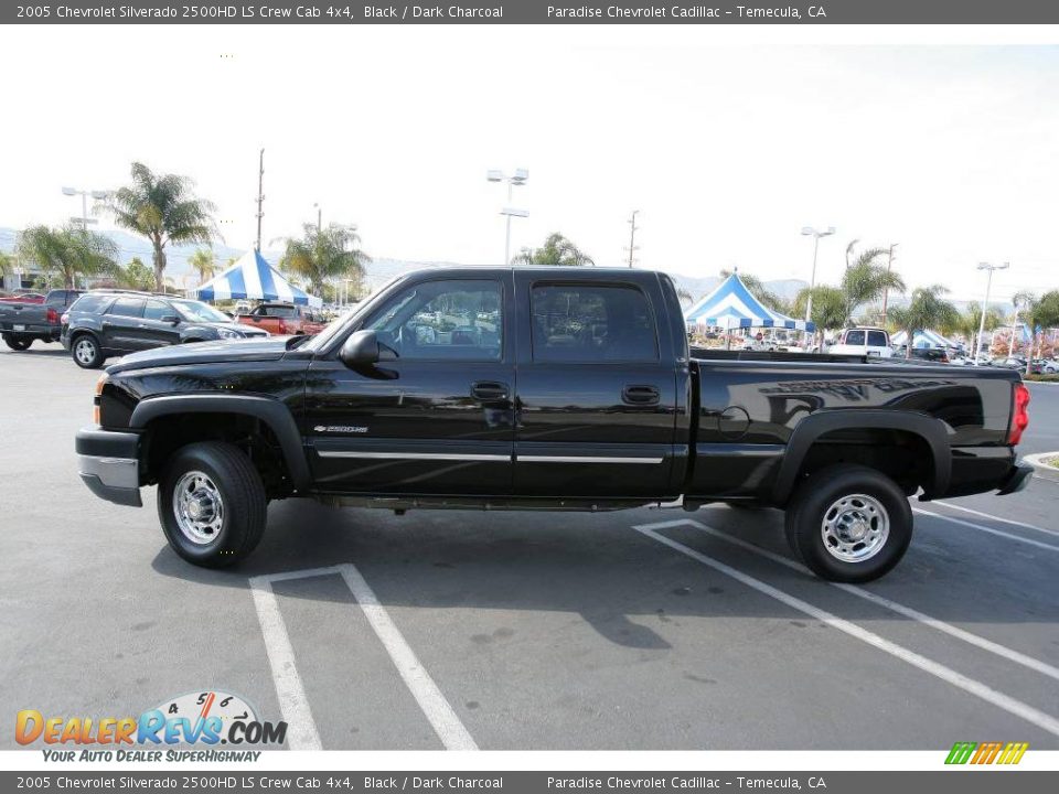 2005 Chevrolet Silverado 2500HD LS Crew Cab 4x4 Black / Dark Charcoal Photo #6