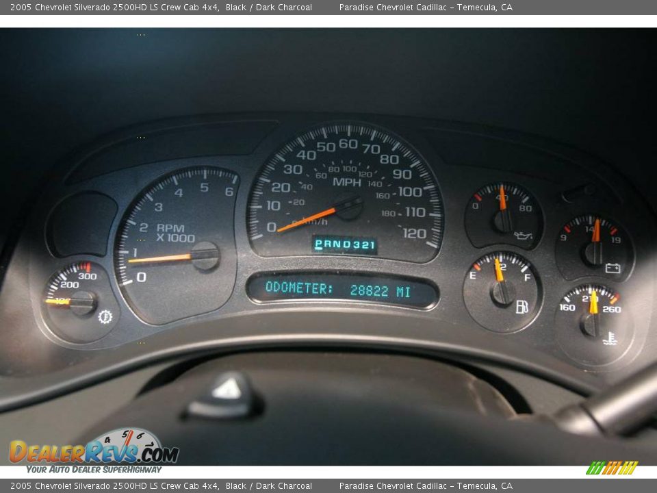 2005 Chevrolet Silverado 2500HD LS Crew Cab 4x4 Black / Dark Charcoal Photo #20