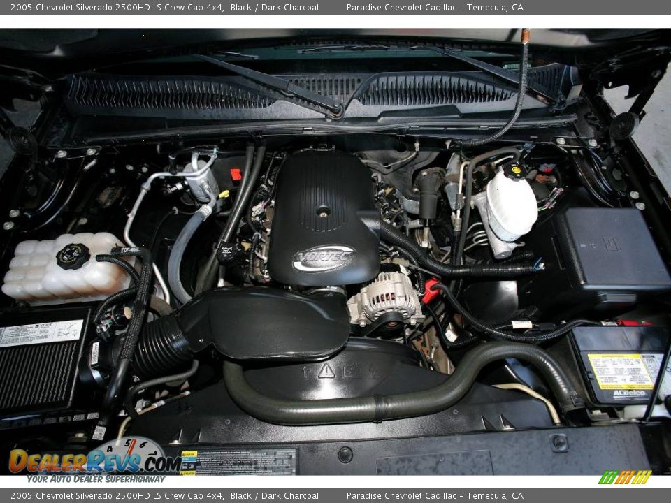 2005 Chevrolet Silverado 2500HD LS Crew Cab 4x4 Black / Dark Charcoal Photo #29