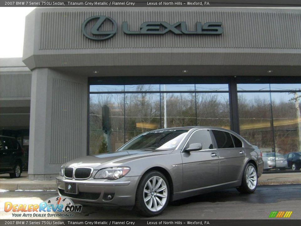 2007 BMW 7 Series 750Li Sedan Titanium Grey Metallic / Flannel Grey Photo #1