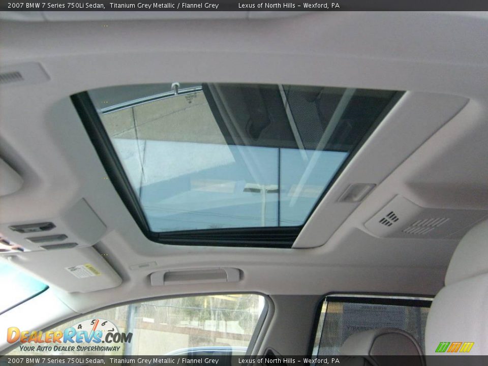 2007 BMW 7 Series 750Li Sedan Titanium Grey Metallic / Flannel Grey Photo #10