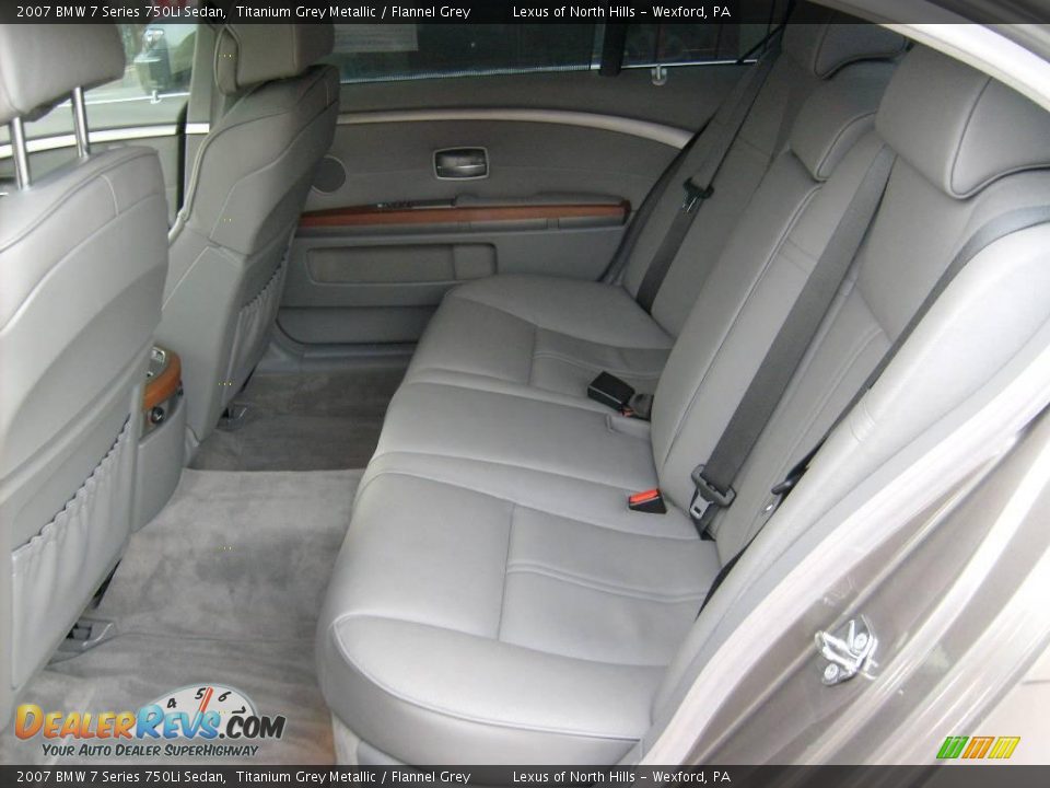 2007 BMW 7 Series 750Li Sedan Titanium Grey Metallic / Flannel Grey Photo #13