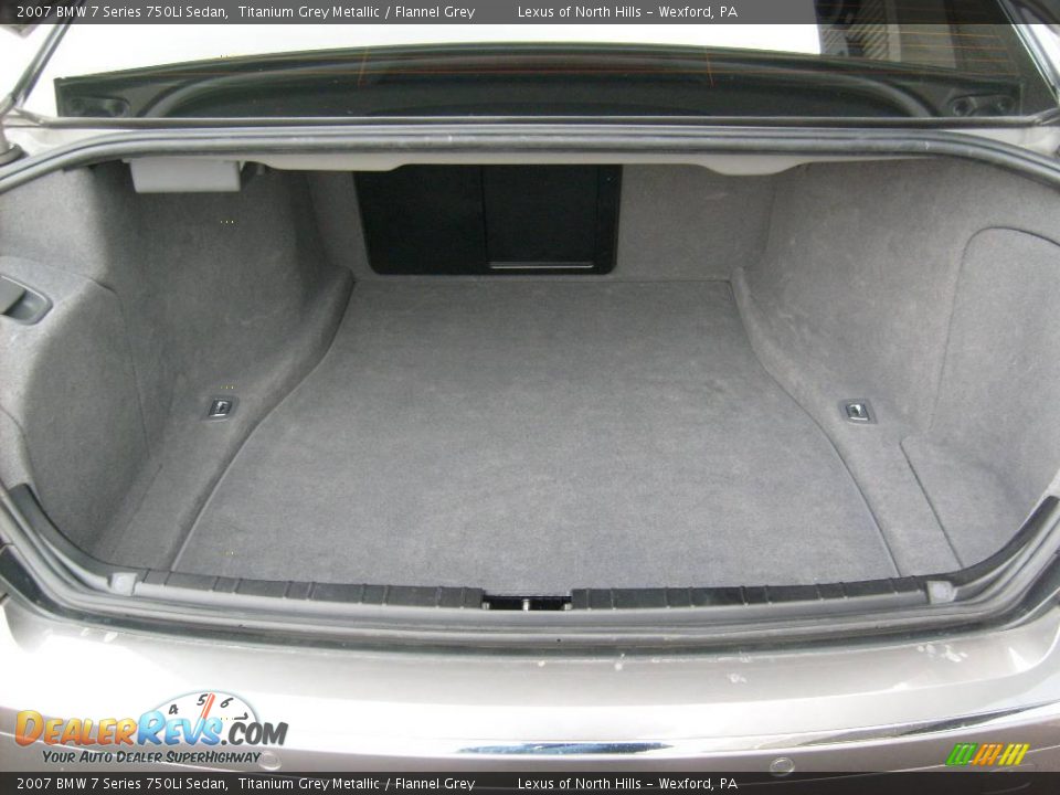 2007 BMW 7 Series 750Li Sedan Titanium Grey Metallic / Flannel Grey Photo #15