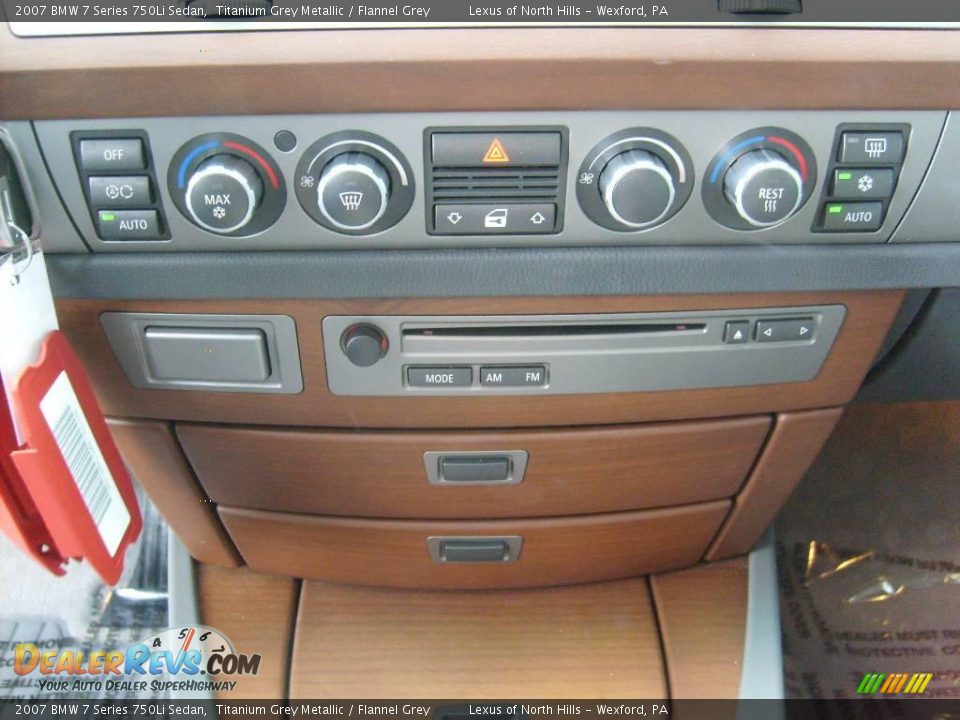2007 BMW 7 Series 750Li Sedan Titanium Grey Metallic / Flannel Grey Photo #19