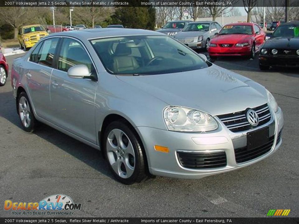 2007 Volkswagen Jetta 2.5 Sedan Reflex Silver Metallic / Anthracite Photo #1