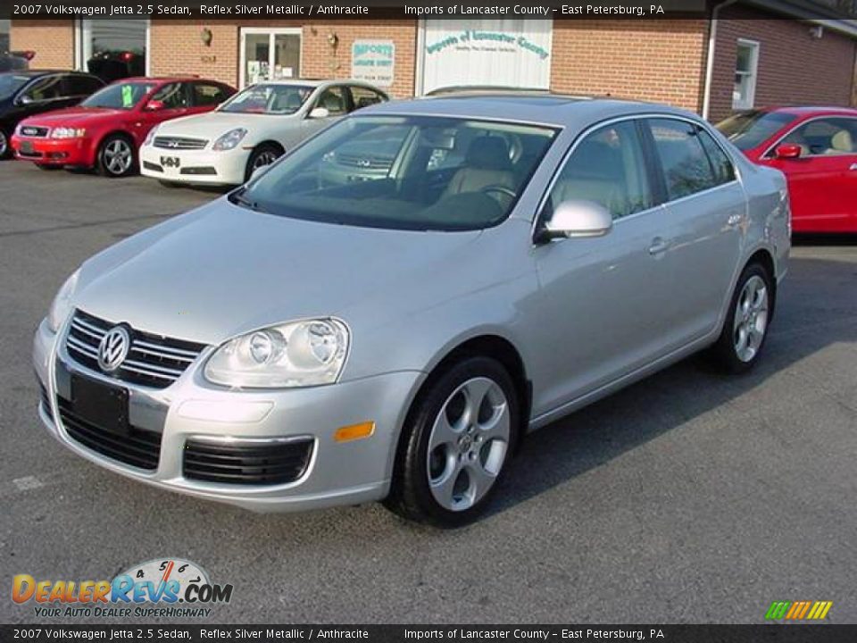 2007 Volkswagen Jetta 2.5 Sedan Reflex Silver Metallic / Anthracite Photo #3