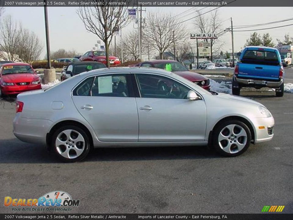 2007 Volkswagen Jetta 2.5 Sedan Reflex Silver Metallic / Anthracite Photo #5