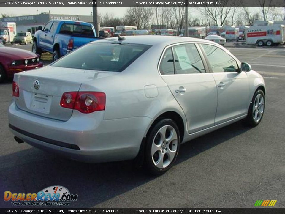 2007 Volkswagen Jetta 2.5 Sedan Reflex Silver Metallic / Anthracite Photo #6