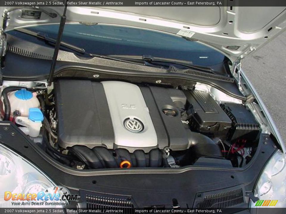 2007 Volkswagen Jetta 2.5 Sedan Reflex Silver Metallic / Anthracite Photo #11