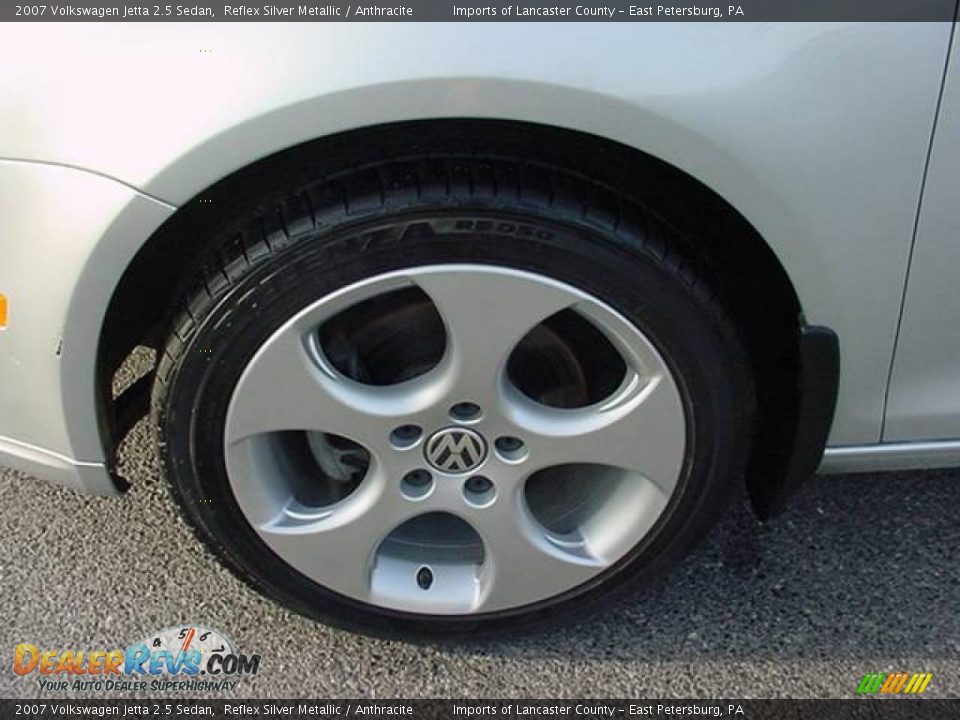2007 Volkswagen Jetta 2.5 Sedan Reflex Silver Metallic / Anthracite Photo #12