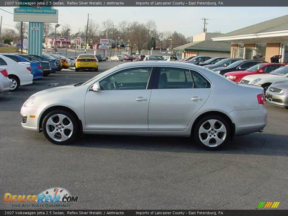 2007 Volkswagen Jetta 2.5 Sedan Reflex Silver Metallic / Anthracite Photo #13