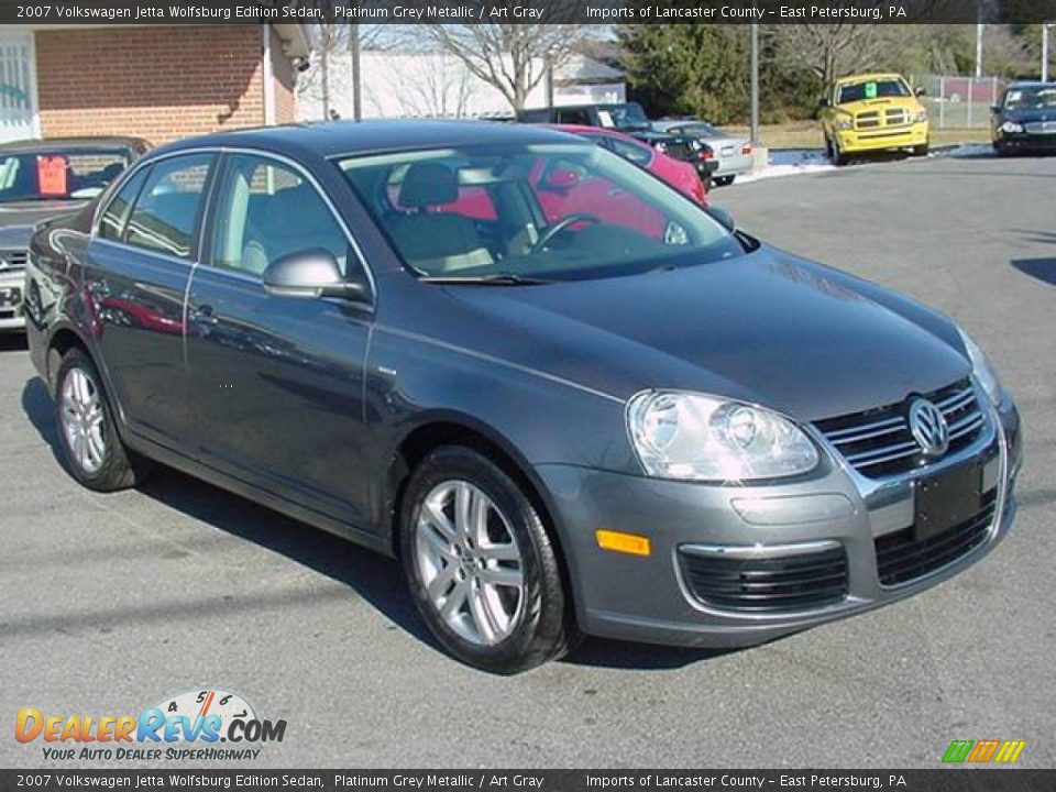 2007 Volkswagen Jetta Wolfsburg Edition Sedan Platinum Grey Metallic / Art Gray Photo #1