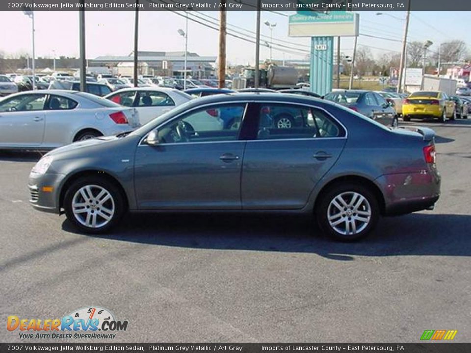 2007 Volkswagen Jetta Wolfsburg Edition Sedan Platinum Grey Metallic / Art Gray Photo #3