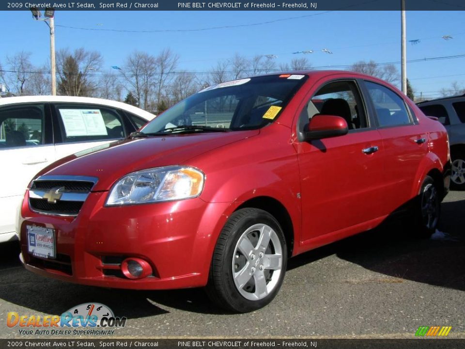 2009 Chevrolet Aveo LT Sedan Sport Red / Charcoal Photo #1
