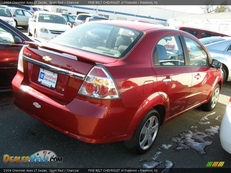 2009 Chevrolet Aveo LT Sedan Sport Red / Charcoal Photo #3