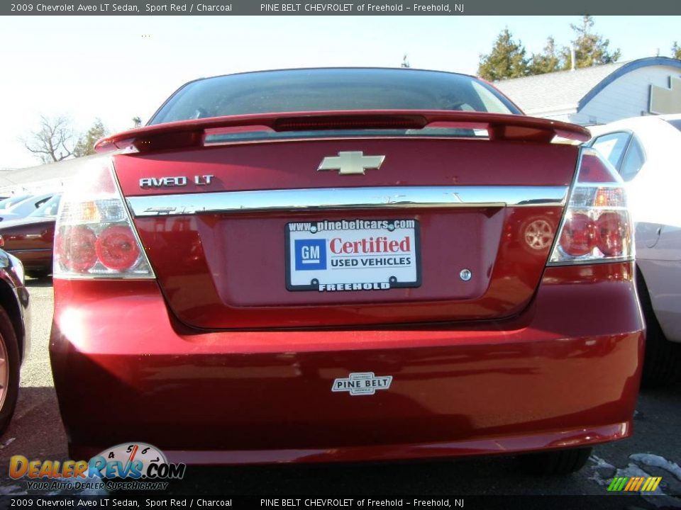 2009 Chevrolet Aveo LT Sedan Sport Red / Charcoal Photo #4