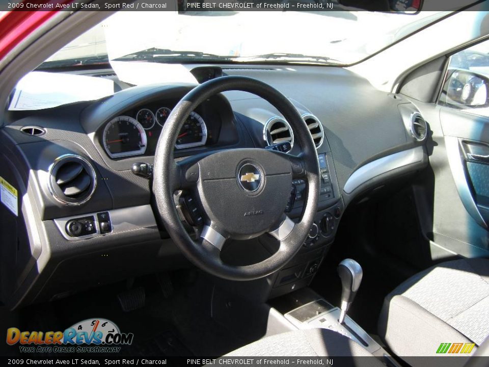 2009 Chevrolet Aveo LT Sedan Sport Red / Charcoal Photo #9