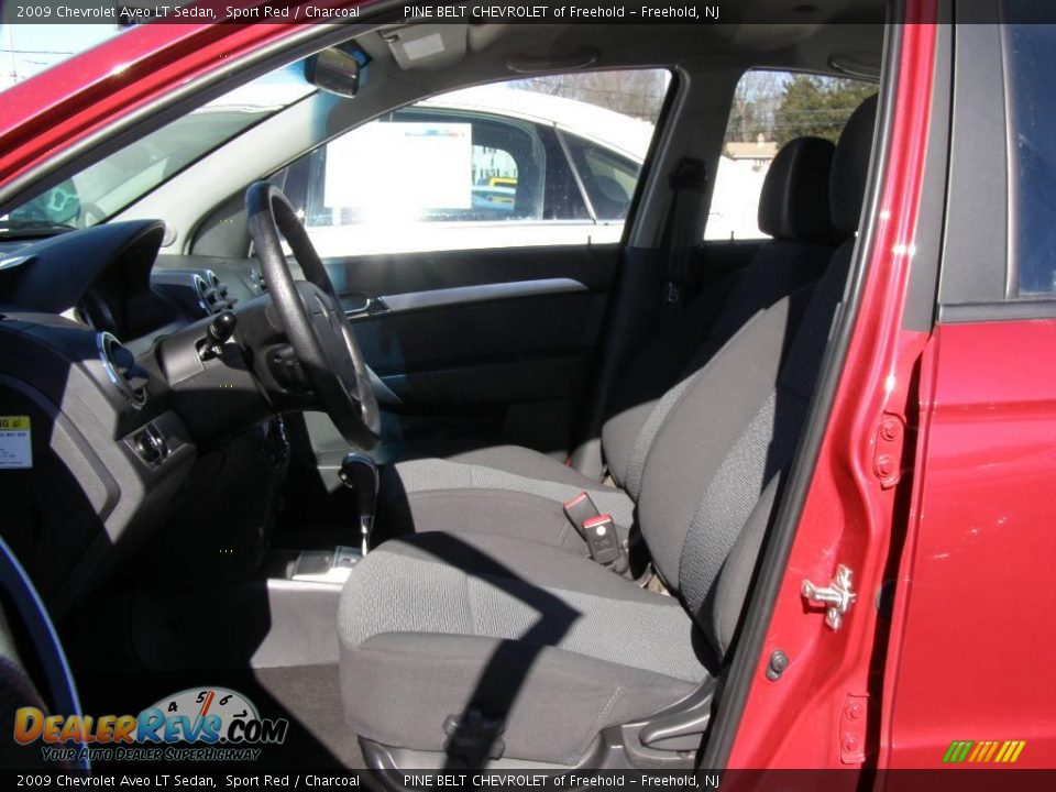 2009 Chevrolet Aveo LT Sedan Sport Red / Charcoal Photo #10