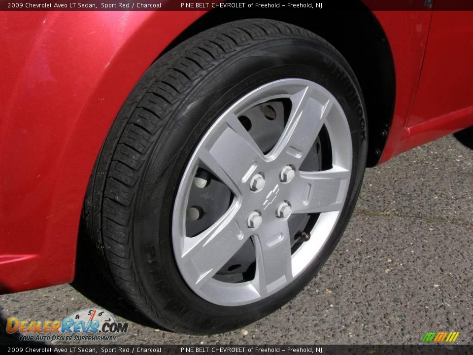 2009 Chevrolet Aveo LT Sedan Sport Red / Charcoal Photo #13
