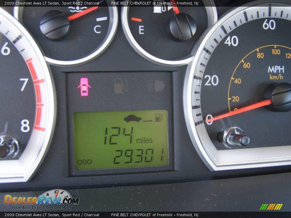 2009 Chevrolet Aveo LT Sedan Sport Red / Charcoal Photo #15