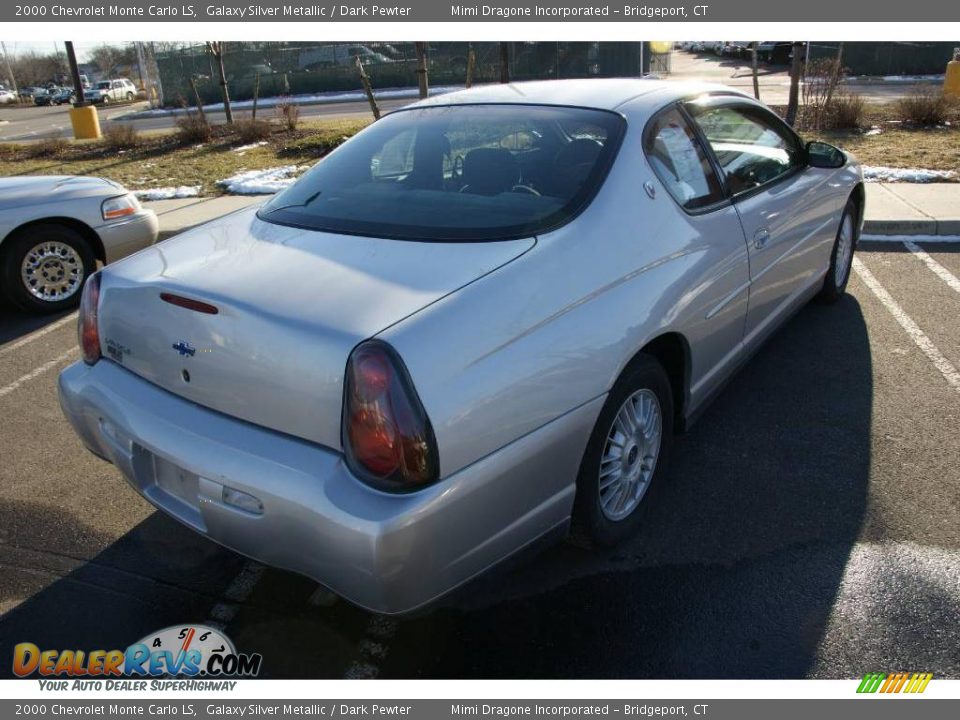 2000 Chevrolet Monte Carlo LS Galaxy Silver Metallic / Dark Pewter Photo #4