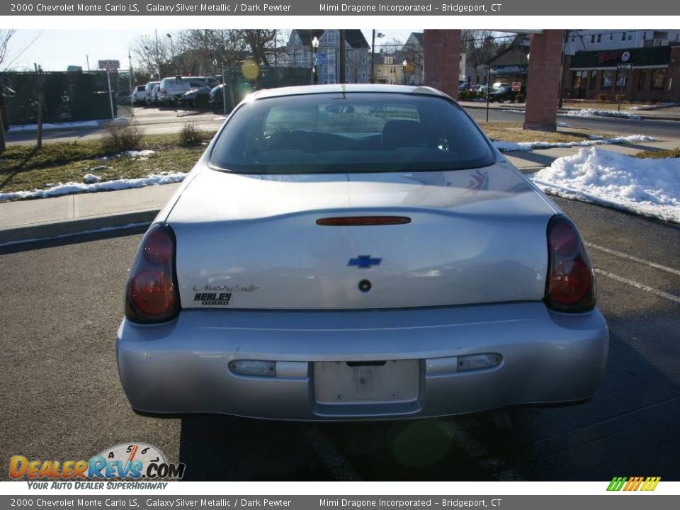 2000 Chevrolet Monte Carlo LS Galaxy Silver Metallic / Dark Pewter Photo #5