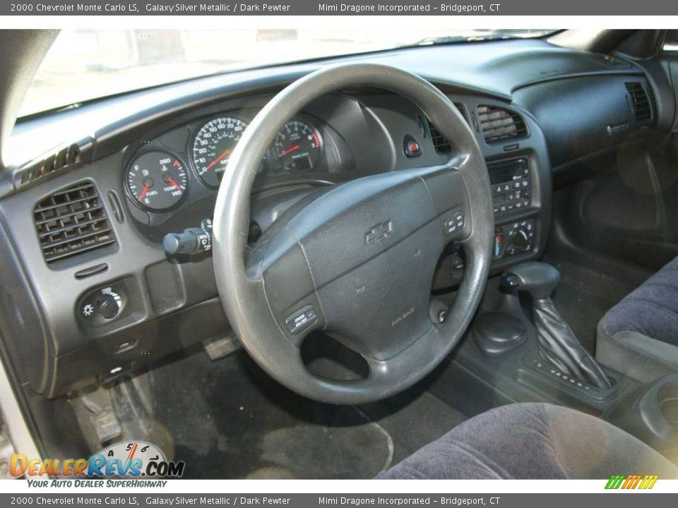 2000 Chevrolet Monte Carlo LS Galaxy Silver Metallic / Dark Pewter Photo #11