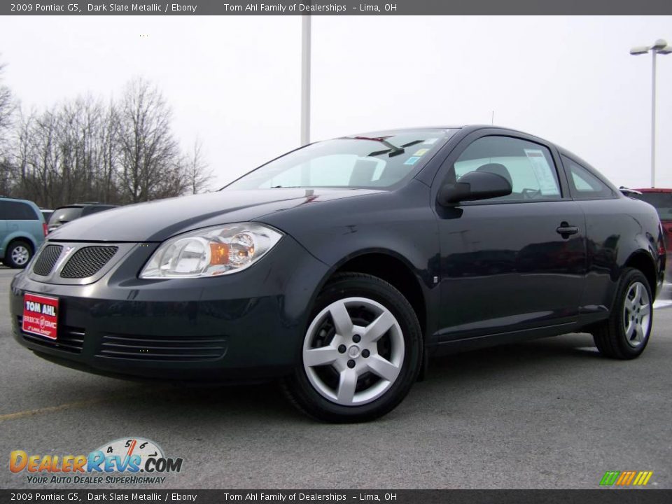 2009 Pontiac G5 Dark Slate Metallic / Ebony Photo #4