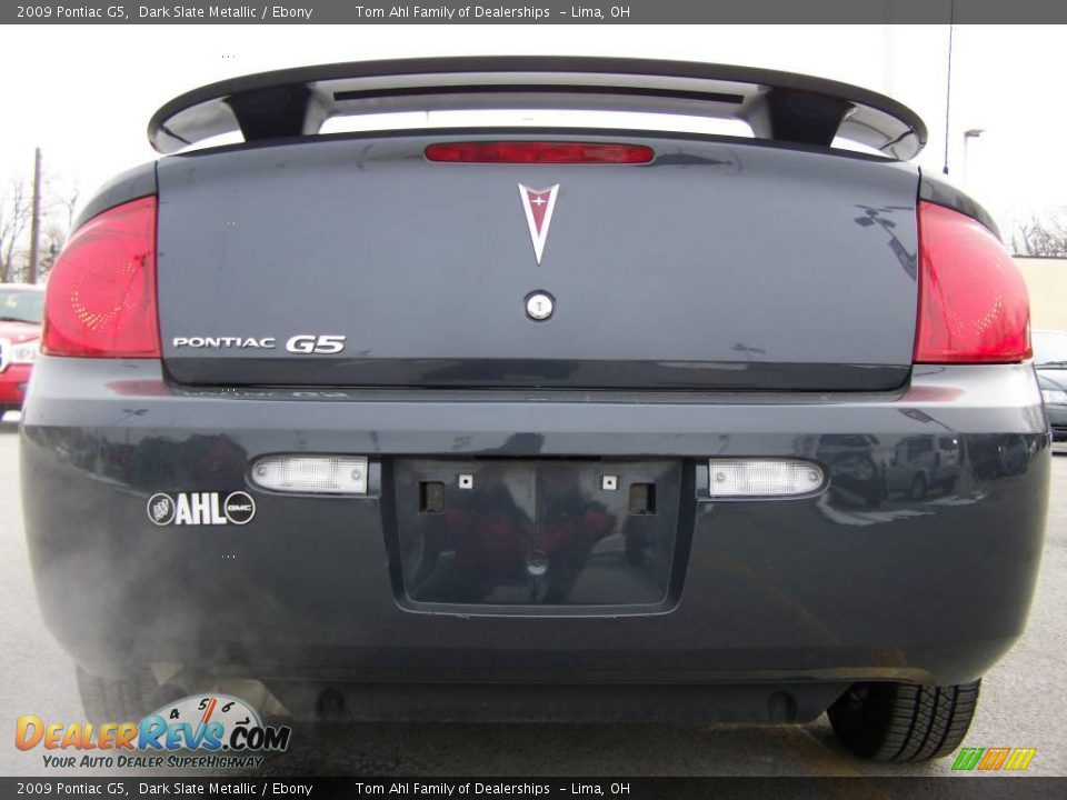 2009 Pontiac G5 Dark Slate Metallic / Ebony Photo #5
