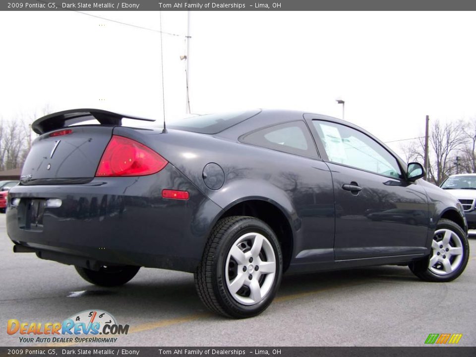 2009 Pontiac G5 Dark Slate Metallic / Ebony Photo #6