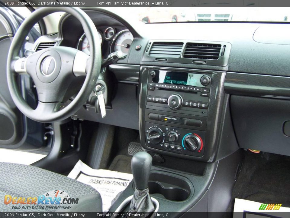 2009 Pontiac G5 Dark Slate Metallic / Ebony Photo #11