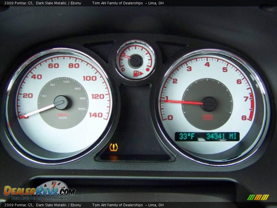 2009 Pontiac G5 Dark Slate Metallic / Ebony Photo #13
