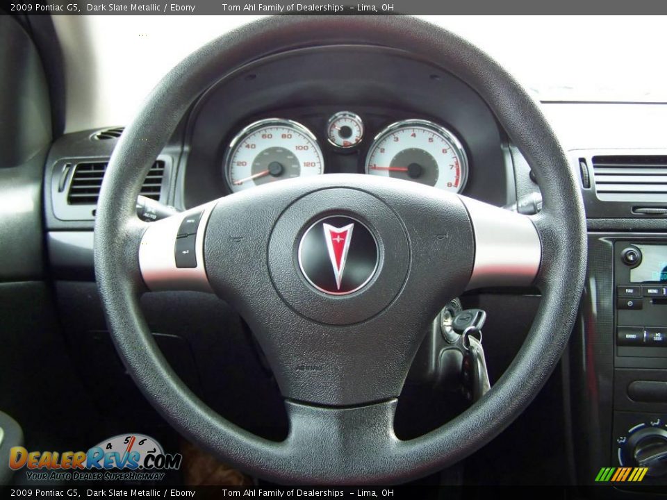 2009 Pontiac G5 Dark Slate Metallic / Ebony Photo #14