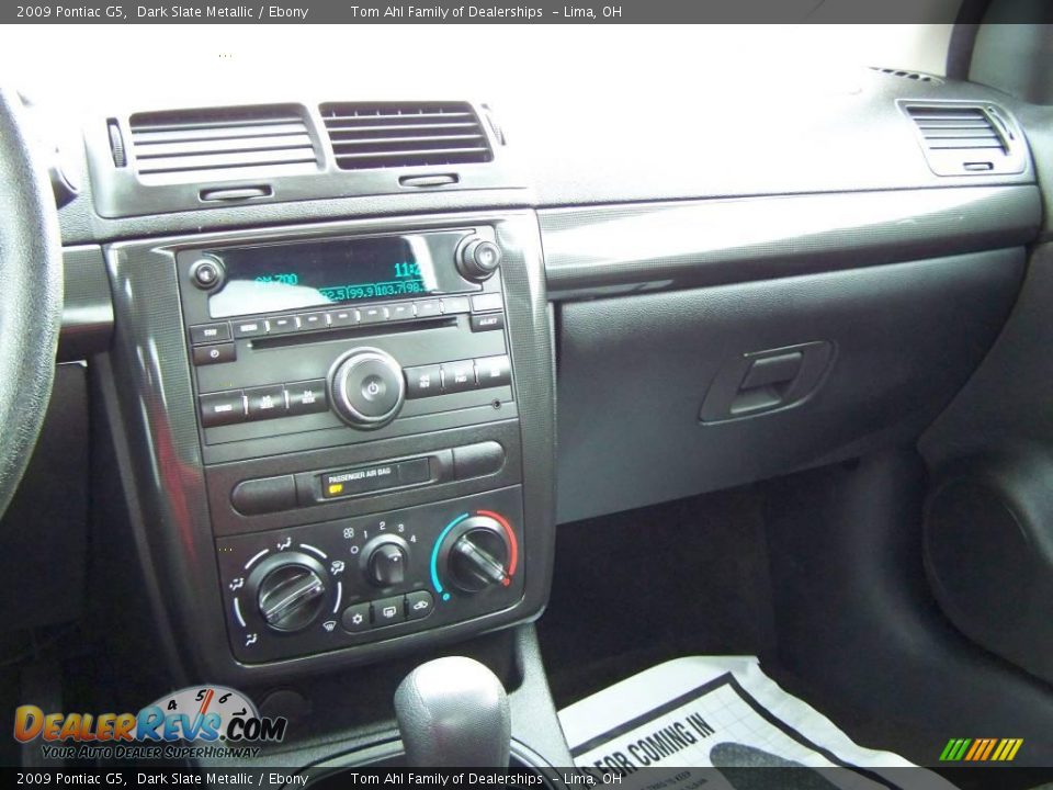 2009 Pontiac G5 Dark Slate Metallic / Ebony Photo #15