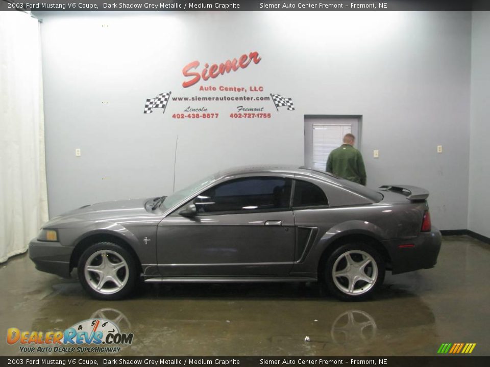 2003 Ford Mustang V6 Coupe Dark Shadow Grey Metallic / Medium Graphite Photo #1