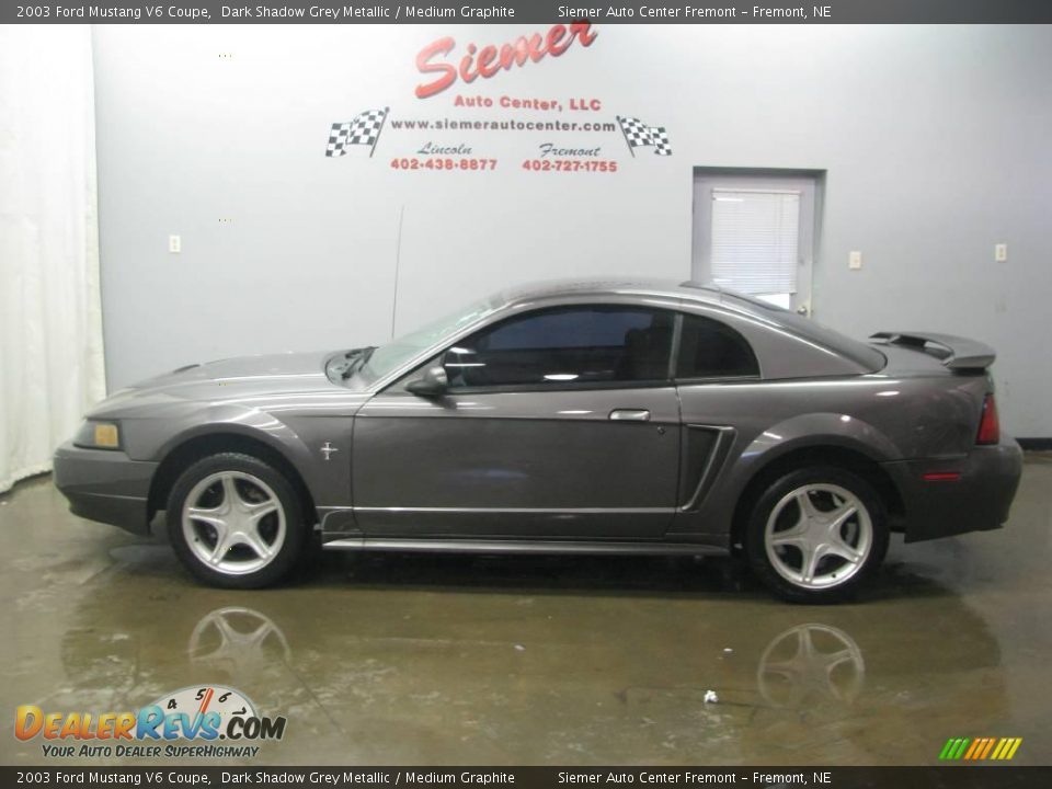 2003 Ford Mustang V6 Coupe Dark Shadow Grey Metallic / Medium Graphite Photo #2