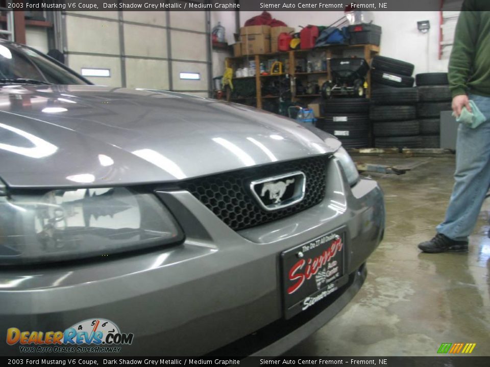 2003 Ford Mustang V6 Coupe Dark Shadow Grey Metallic / Medium Graphite Photo #15