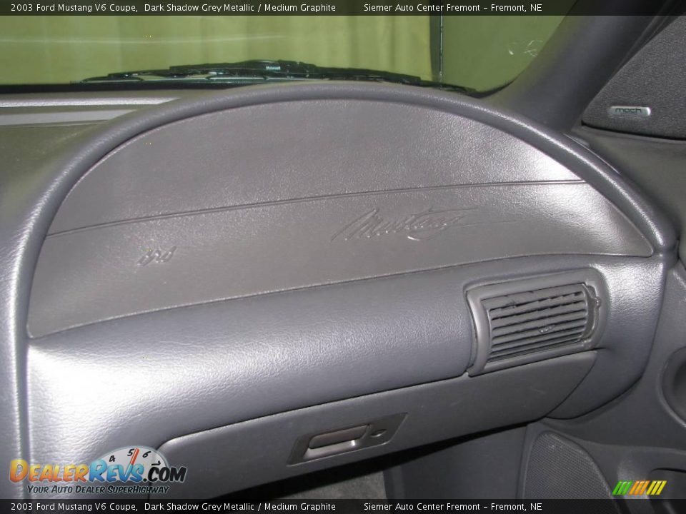 2003 Ford Mustang V6 Coupe Dark Shadow Grey Metallic / Medium Graphite Photo #23
