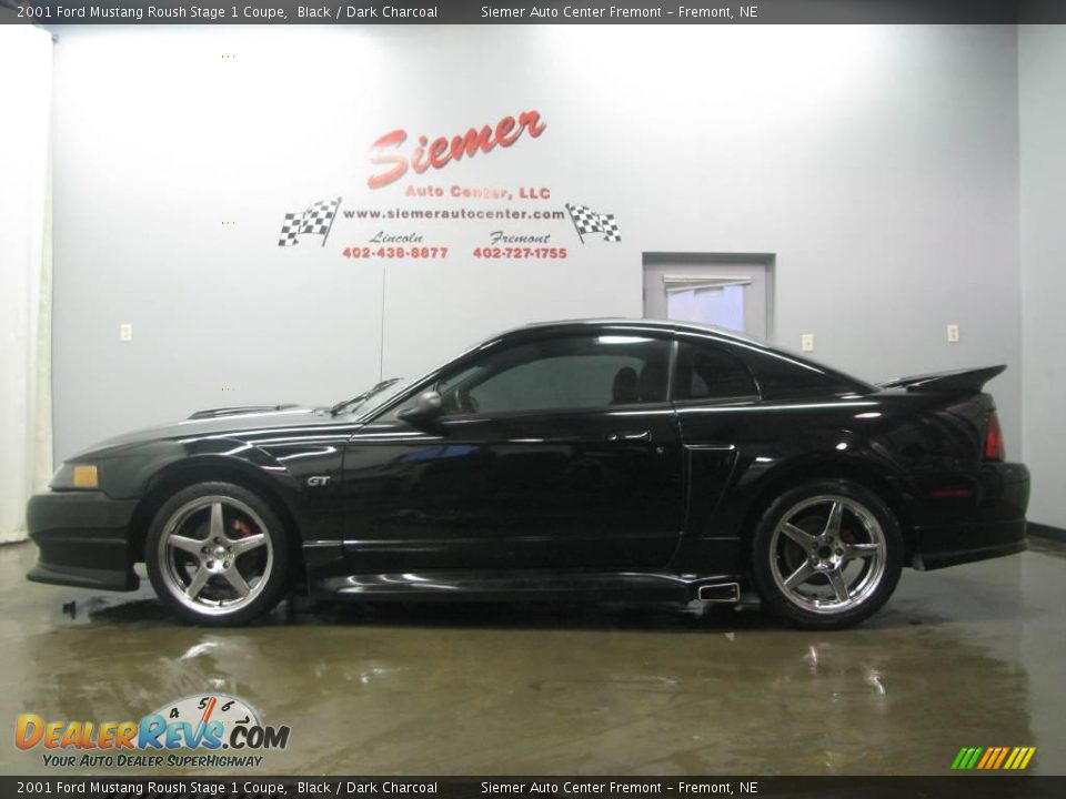 2001 Ford Mustang Roush Stage 1 Coupe Black / Dark Charcoal Photo #1