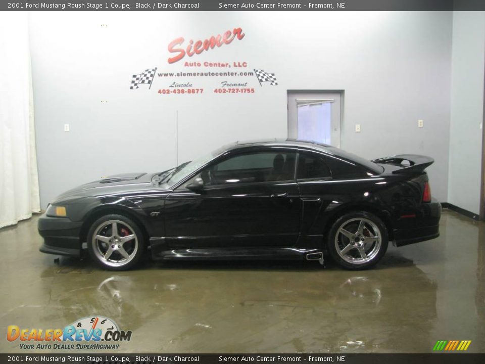 2001 Ford Mustang Roush Stage 1 Coupe Black / Dark Charcoal Photo #2