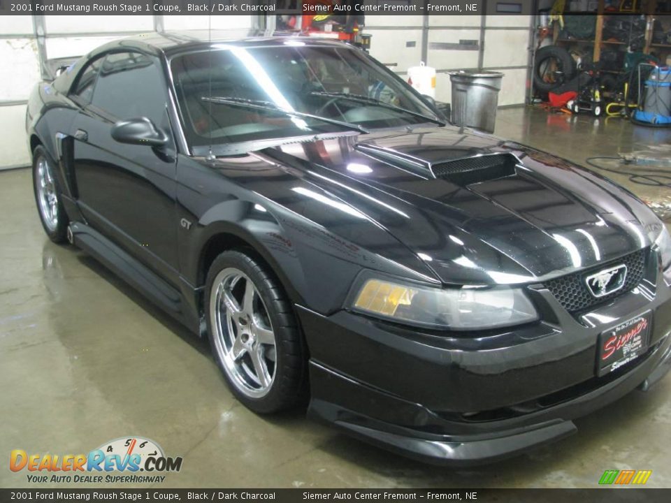 2001 Ford Mustang Roush Stage 1 Coupe Black / Dark Charcoal Photo #28