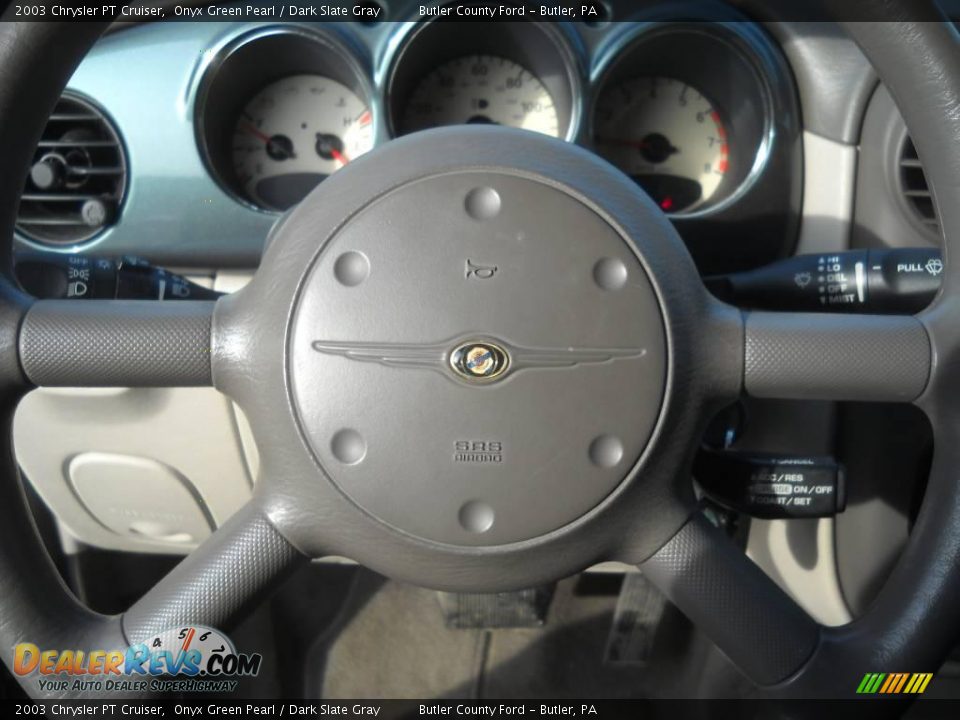 2003 Chrysler PT Cruiser Onyx Green Pearl / Dark Slate Gray Photo #24